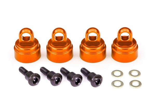 SHOCK CAPS ULTRA ALUM ORNG (4) TRA3767T