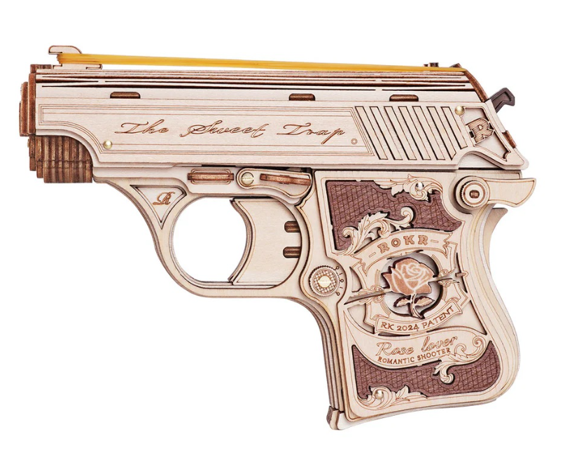 Mini Gun Toy Wooden 3D Puzzle Robotime LQ502