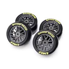 LOSI Goodyear Eagle Mounted Tires, Medium (4): NG LOS-1914