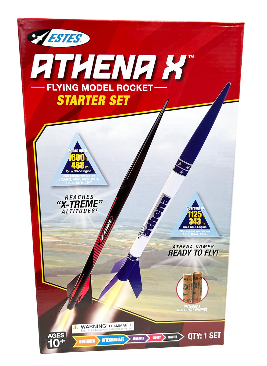 Estes Athena X Flying Model Rocket Starter Set EST5304
