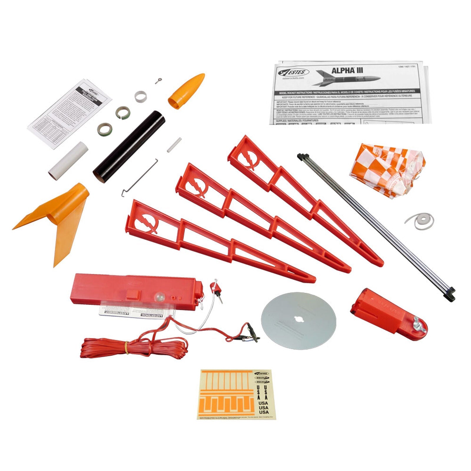 Alpha III Launch Set E2X Easy-to-Assemble EST1427 Estes