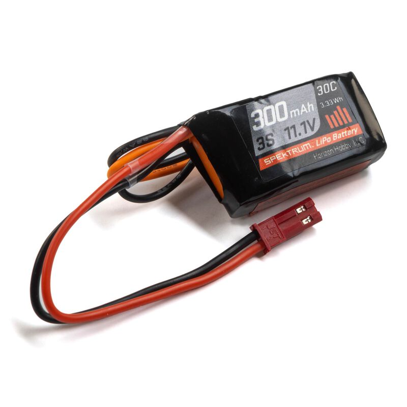 300mAh 3S 11.1V 30C LiPo Battery; JST Connector Spektrum SPMX3003SJ30