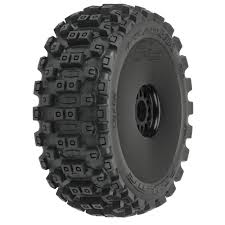 1/8 Badlands MX M2 Front/Rear Buggy Tires Mounted 17mm Black (2) Pro-Line PRO906741