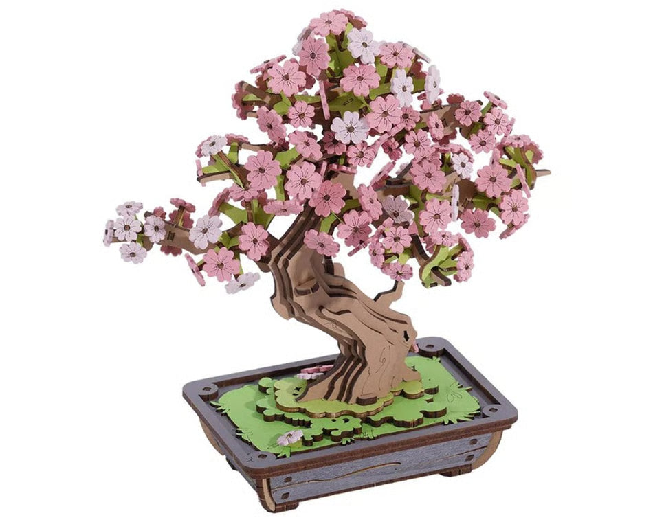 Sakura Bonsai DIY Wooden 3D Puzzle Robotime ROETG415
